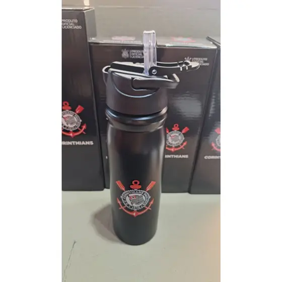 Garrafa Corinthians Alumínio 650 ML