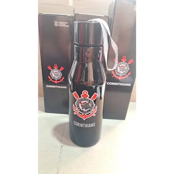 Garrafa Corinthians Alumínio 600 ML