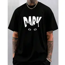 Camisa Blusa Masculina Estampada Dark Minimalista Oversized 100% Algodão Top Estiloso