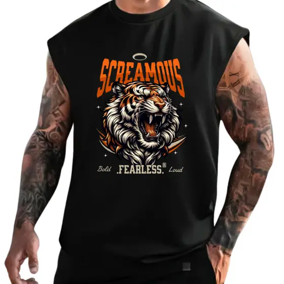 Regata Camiseta Oversized Treino Academia Grand e Musculação Luta - Envio Imediato