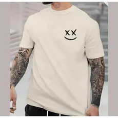 Camiseta Streetwear Masculina Olho X 100% Algodão Unissex Casual Básica - Lançamento