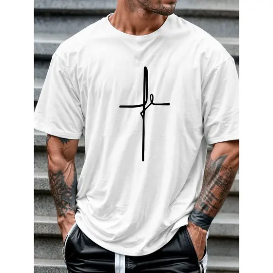 Camisa Camiseta Fé Masculino Feminino Branco 100% Algodão Blusa Casual
