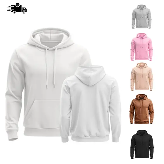 Moletom Canguru Com Capuz Unissex Blusa de Frio Lisa Conforto e Qualidade Algodão