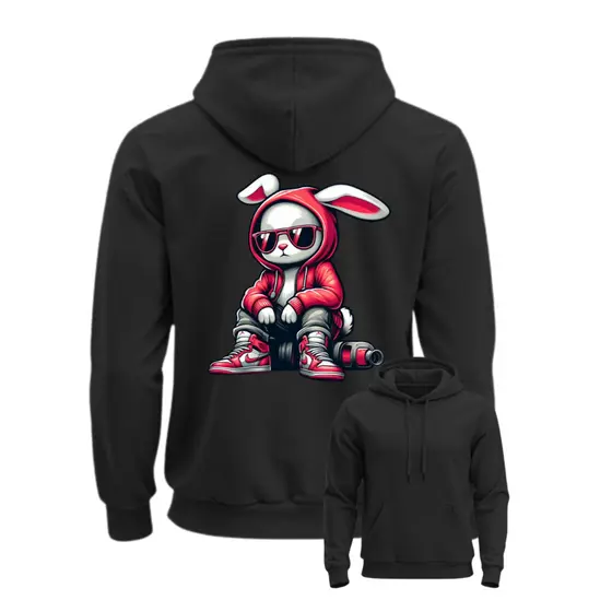 Blusa de Frio Canguru com Gorro Estampado Moletom Flanelado Adulto Casaco Inverno Algodão