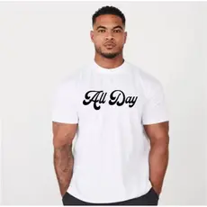 Camiseta Masculina All Day Moda Fitness Básico Estilosa Confortável Envio Imediato