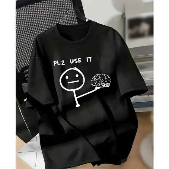 Camiseta Masculina Funny Style Criativa Confortável Casual Moderna
