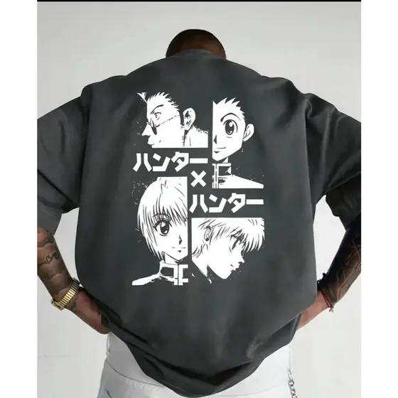 Camiseta Masculina Anime Geek Algodão Top Casual Gola Redonda