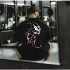 Camiseta Oversized Grande Academia Estampa Venom Fit Camisa 100% Algodão Casual Envio Imediato