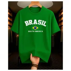 Camiseta Brasil South América Unissex Bandeira Patriota Roupa Brasil