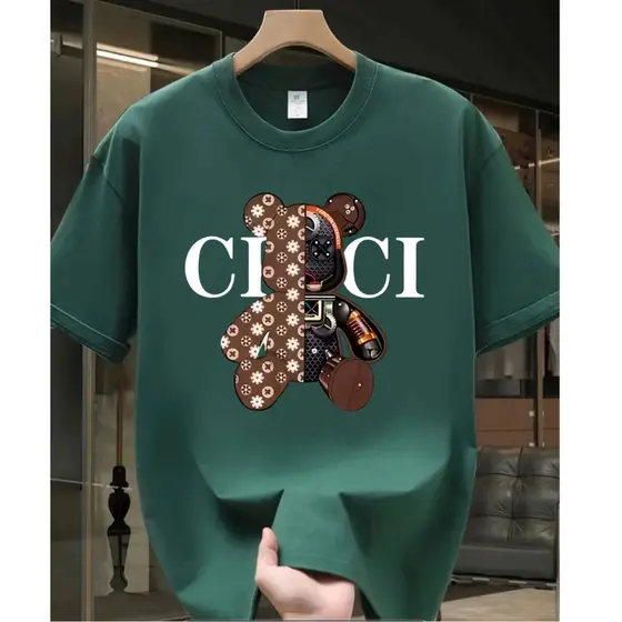 Camisa Estilosa Urso Luxo Premium Camiseta Tendência