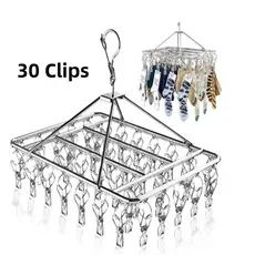 30 Clipes Quadrados De Aço Inoxidável Para Roupas , Seguros E Resistentes , Adequados Íntimas , Meias De Bebê