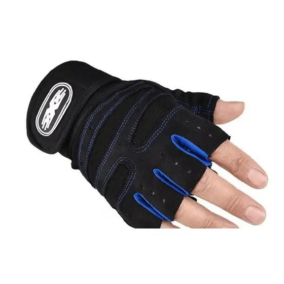 Luva Academia Ciclismo Meio Dedo Antiderrapante Respirável - Envio Imediato