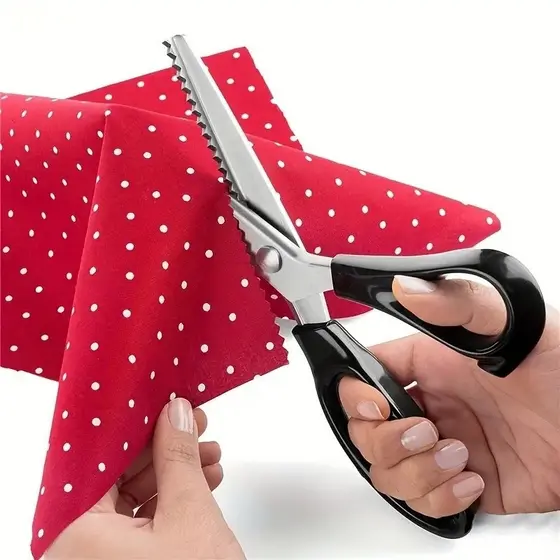 TESOURA DE PICOTAR PROFISSIONAL PARA ARTESANATO, ARTES, ESCOLAR, PROFISSIONAL DIY