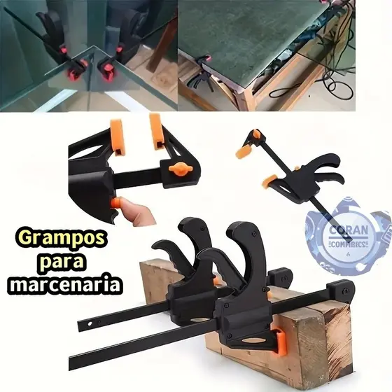 1/2/4 pecas  Grampo Sargento Aperto Rápido Universal 19.5cm