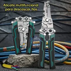 Collapsible Wire Stripping Pliers- Multi-Function Electrician Toolwith Crimping