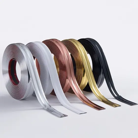 Perfil Cantoneira de PVC 10MMX10MM/10MMX15MM com fita 3M / barras de 3 Metros