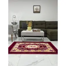 Tapete Sala Quarto Floral Indiano 100x150 cm Antiderrapante Ins Flannel pequeno Estampado
