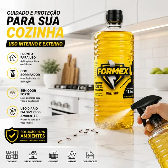 Formex Solução Spray 1L Uso Prático Para Cuidado do Ambiente