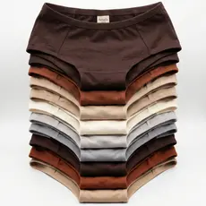 Kit Calcinha Cintura Alta Hot Pants Amalia Calçola Senhora Feminina Básica Tangão Segura Barriga