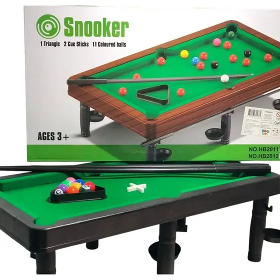 Mesinha Mesa de Sinuca Jogo 44CM Infantil Snooker Brilhar Com 2 Tacos Mesa de Bilhar Portátil Acessórios