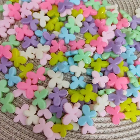 Miçangas Entremeio Borboleta Candy 30 UN Bijuterias