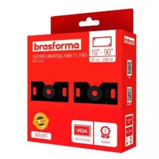 Suporte TV Fixo Universal Brasforma SBRU951 14 a 90 Polegadas Até 45kg Slim Parede