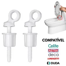 Kit Parafuso Fixação Assento Sanitário Universal Astra Celite Deca Lorenzetti Duda