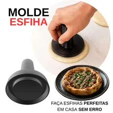 Molde Esfiha Profissional 7cm 11cm 15cm Cortador Massa Modelador Mini Pizza Fácil Uso