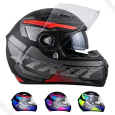 Capacete Fechado EBF X Troy Com óculos interno Furious