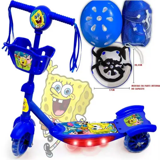 Patinete Infantil 3 Rodas Carro Patinete Meninos Com Musica Promocao Dia Dos Criancas