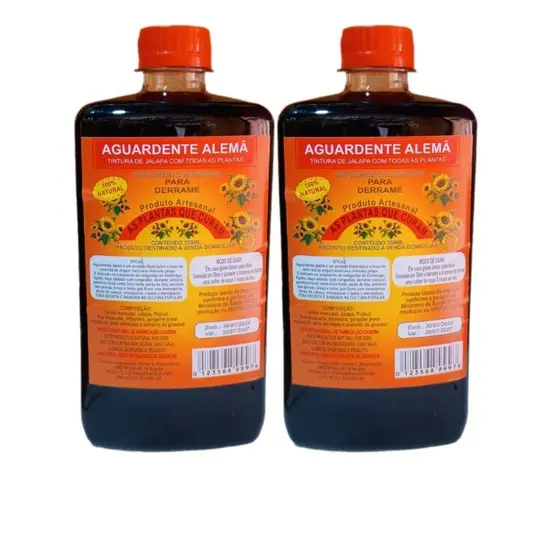 Água Ardente Quadrado 350ml Cada Kit 2 Unidades
