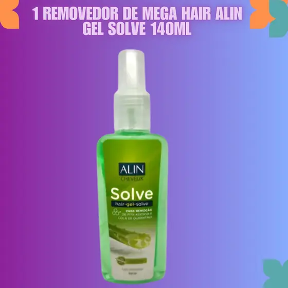 1 Removedor De Mega Hair Alin Gel Solve 140ml