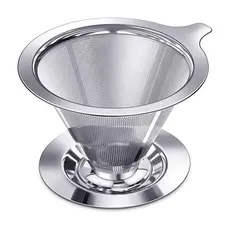 Filtro De Café Coador Café Chá Inox De Alta Qualidade Atóxico Reutilizável Pour Over--Envio imediato