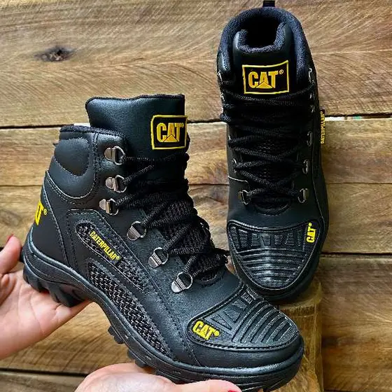 Bota Coturno Masculino CAT Impermeável Palmilha de Gel Promoção