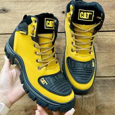 Bota Caterpillar Masculino Coturno Adventure Impermeável Palmilha Gel Pronta Entrega