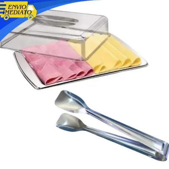 Pegador De Frios Pinça Inox Universal Multiuso Para Petisco Doces Gelo Bar Restaurante Cafeteria Doceria
