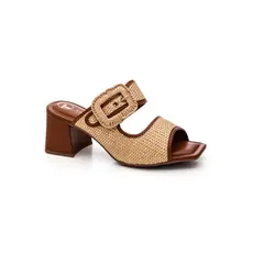 Tamanco Salto Bloco Feminina Maxi Fivela T9244