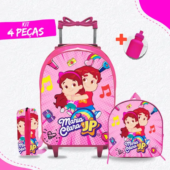 Mochila Escolar Maria Clara e Jp Rodinha