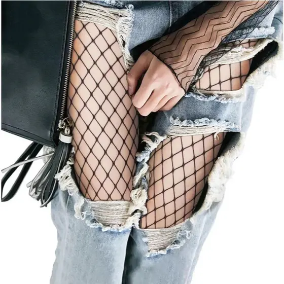Meia Calça Arrastão Plus Size Fishnet Blogueirinha Tendência Moda