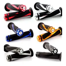 Par Manopla Universal Aluminío Para Moto Esportiva Guidão 7/8 22mm 0889