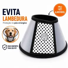 Colar Elizabetano Premium para Cachorro e Gato Tamanhos 1 a 7 Pós Cirúrgico