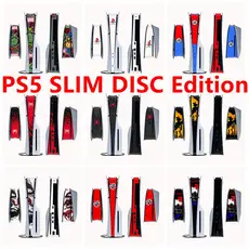 Adesivo Lateral De 74 Cores Compatível Com PS5 Slim Disc Edition Console Center Conjunto Completo Decalque De Pele Vinil