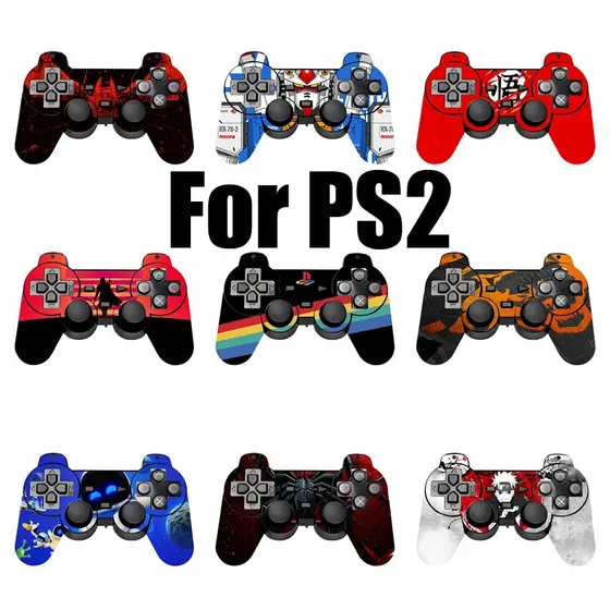 Envoltório Decalque De Pele De Vinil De 63 Cores Compatível Com PS2 Dualshock2 Adesivo De Controle Remoto Sem Fio Para C
