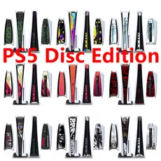 Adesivo Lateral De 100 Cores Compatível Com PS5 Fat Disc Edition Console Center Conjunto Completo Decalque De Pele Vinil