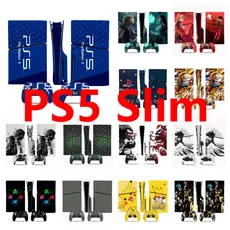 Adesivo De Pele De 50 Cores Compatível Com Sony Playstation 5 Slim Disc E Edição Digital Padrão De Decalque De Vinil Con