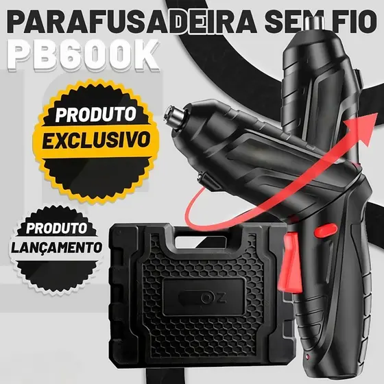 Parafusadeira elétrica sem fio furadeira recarregável, conjunto de brocas para ferramentas elétricas