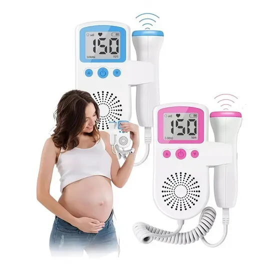 Monitor Frequência Cardíaca Para Bebês Uso Doméstico Display De Gravidez Detector De Som Fetal Bebê