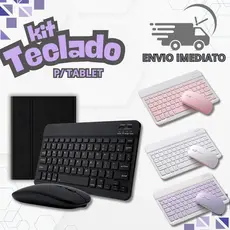 Teclado Mouse Sem Fio Bluetooth Recarregável, Alta Compatibilidade com Notebook, Tablet, iPad e Celular