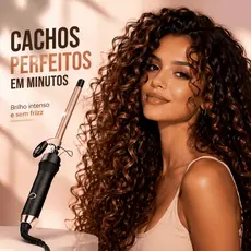 Ferro de Cachos 9mm Bivolt Aquecimento Rápido, Modelador Compacto para Cachos Duradouros