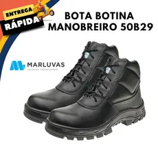 Marluvas 50B29 Botina Bota Manobreiro Bidensidade Segurança Bico Composite Conforto Premium